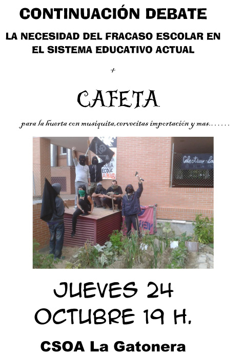 CAFETA 24 de  OCTUBRE para la huerta LA CHARCA ANARKA-1